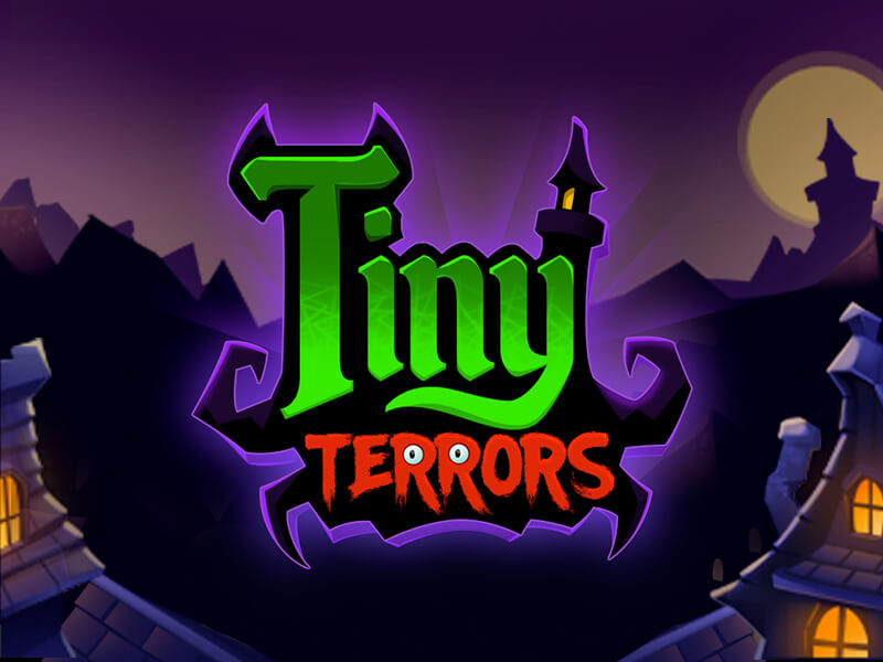 Esports event background featuring Tiny Terrors